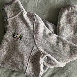 *FREE SHIPPING* Women’s LL Bean Sweater Fleece Pullover Pewter
